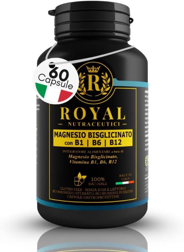 MAGNESIO BISGLICINATO con vit.B1, B6, B12 60 CAPSULE